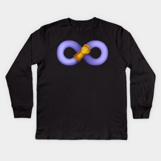 Infinity sign Kids Long Sleeve T-Shirt